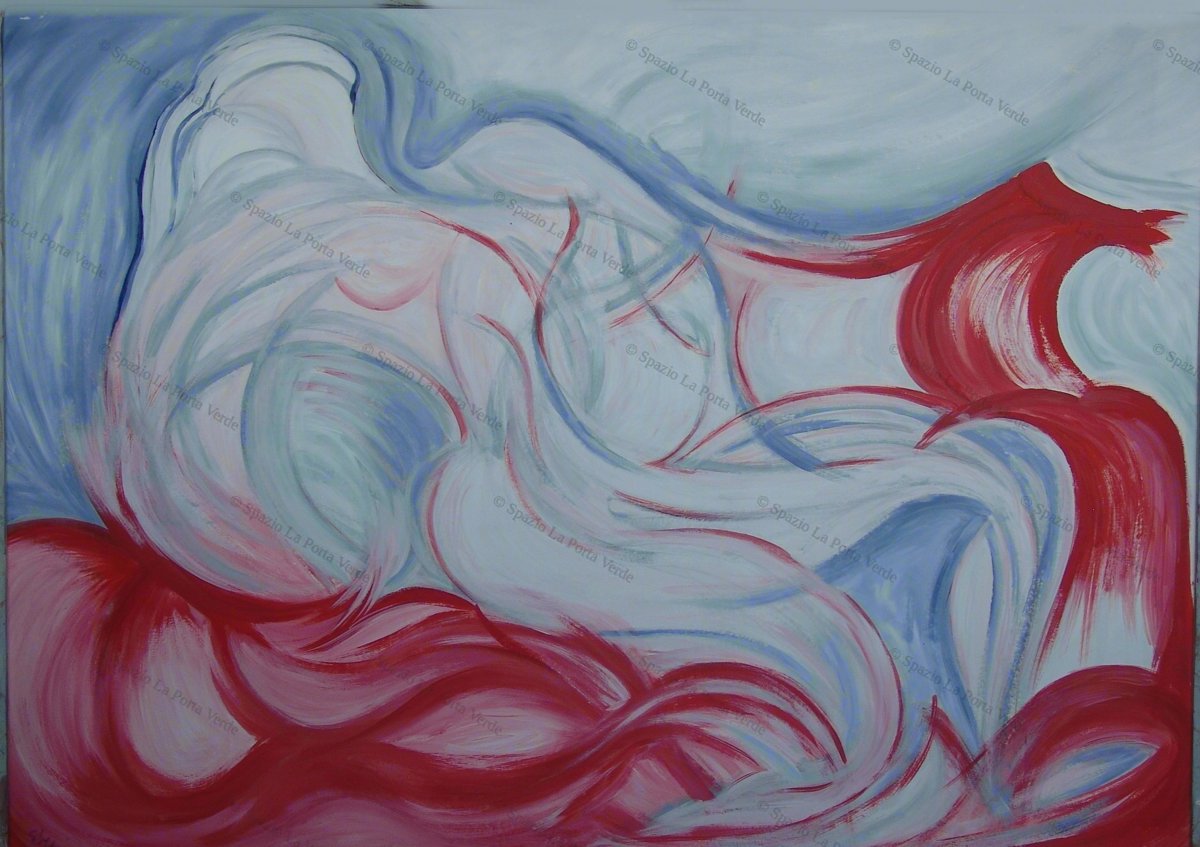 Donna Sul Divano Rosso