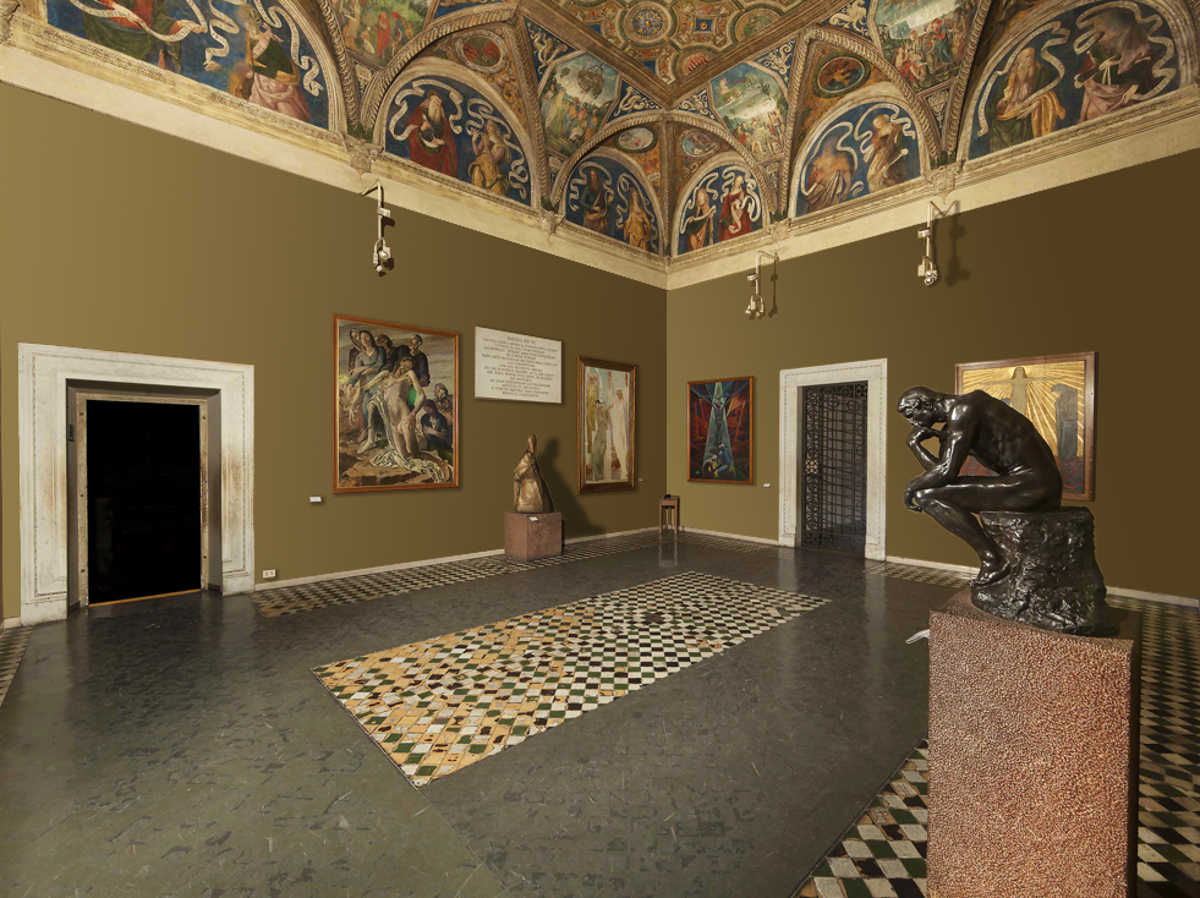 Donazione dell'opera Crocifissione della Natura ai Musei Vaticani